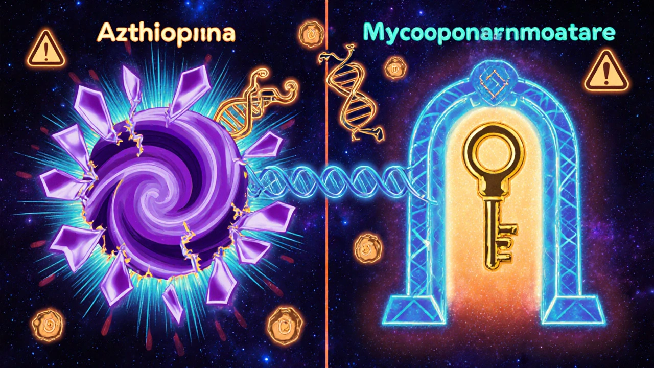 Immunosuppressant Drug Interactions: Azathioprine and Mycophenolate Explained