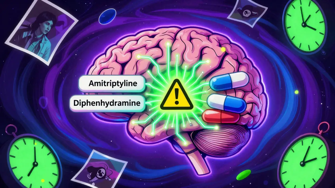 Anticholinergic Burden with Tricyclic Antidepressants: Cognitive and Cardiac Risks