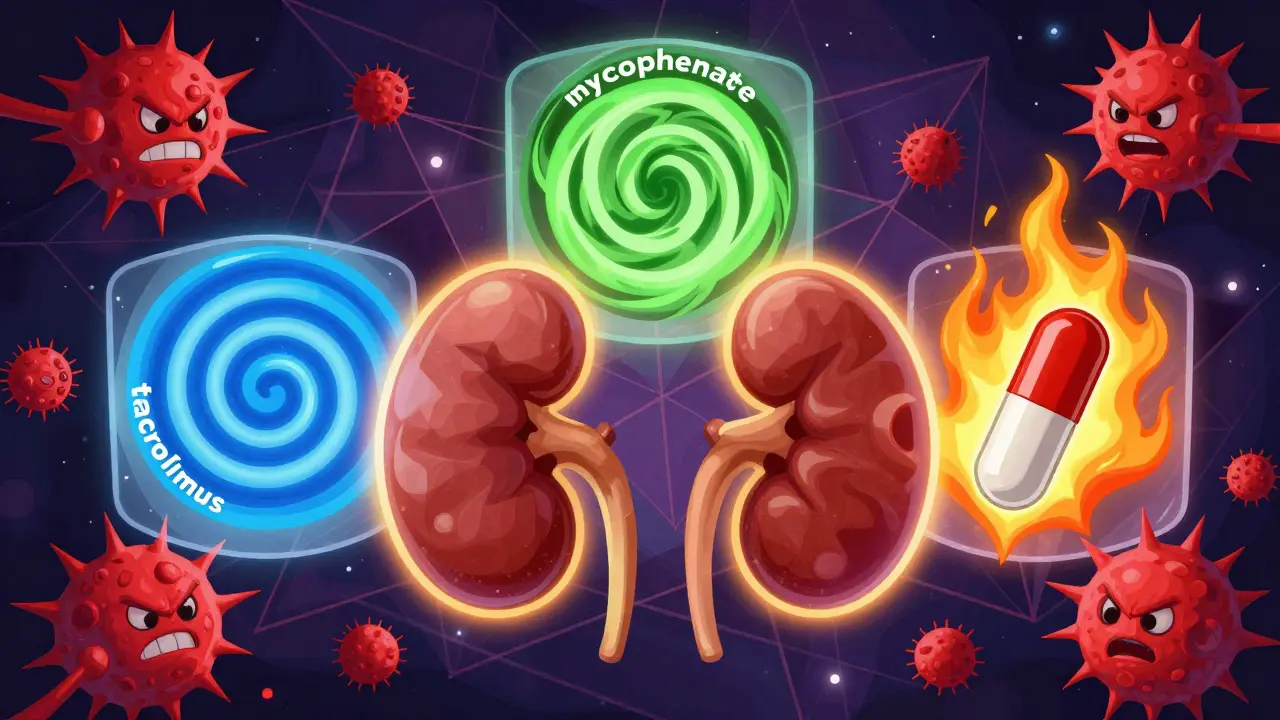 Transplant Immunosuppression: How Tacrolimus, Mycophenolate, and Steroids Work Together After Kidney Transplant